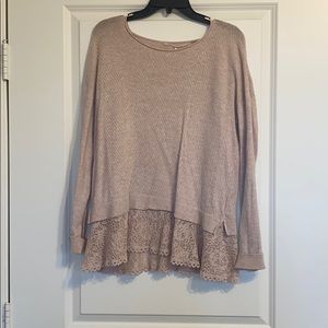 Pink Anthropologie Sweater Size M